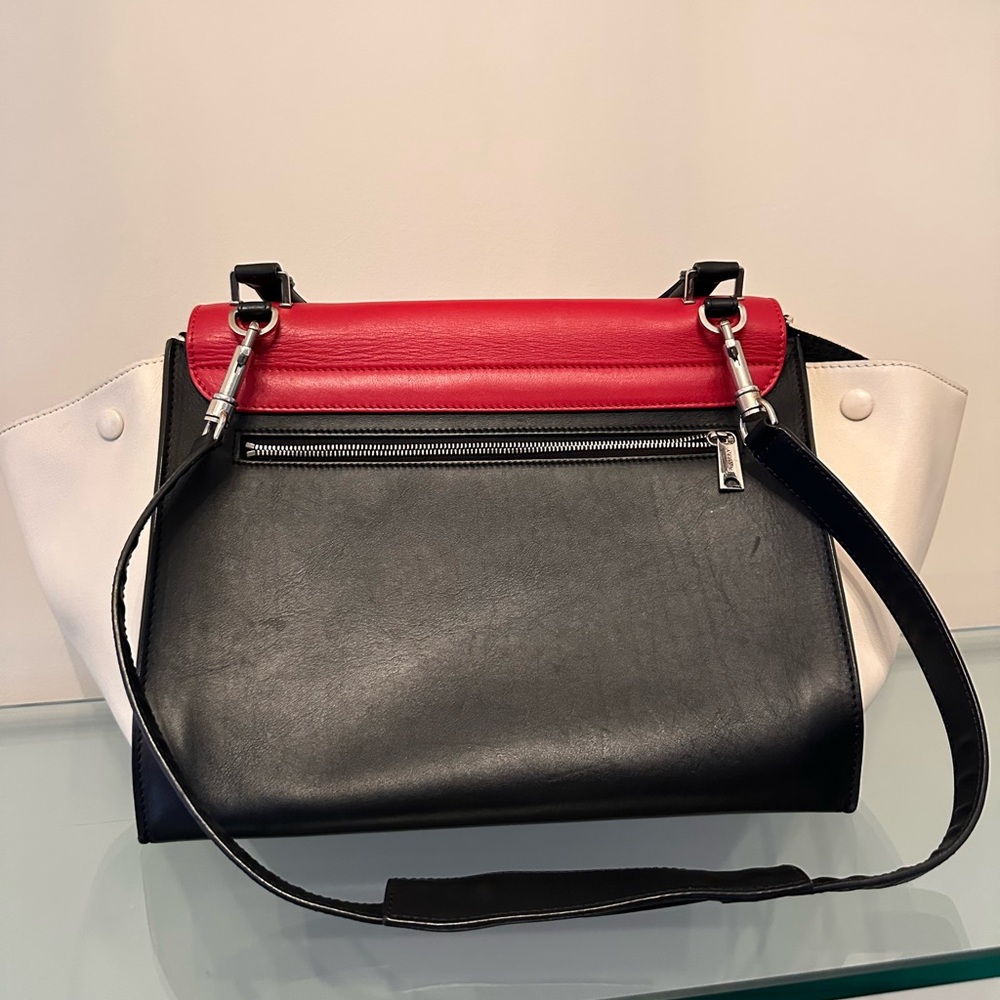 Celine Tricolor Leather Medium Trapeze Bag - Picture 5 of 15
